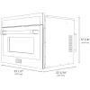 imageZLINE 24 in 16 cu ft Builtin Convection Microwave Oven in Satin Stainless Steel with Speed and Sensor Cooking MWO24SS