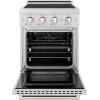 imageZLINE 24 in 32 cu ft Paramount Induction Range with 3 Element Cooktop and Electric Convection Oven in Satin Stainless Steel SINRS24