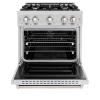 imageZLINE 30 in 42 cu ft Classic Dual Fuel Range with 4 Burner Gas Cooktop and Electric Convection Oven in Stainless Steel CDR30