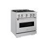 imageZLINE 30 in 42 cu ft Classic Dual Fuel Range with 4 Burner Gas Cooktop and Electric Convection Oven in Stainless Steel CDR30