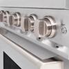 imageZLINE 30 in 42 cu ft Classic Gas Range with 4 Burner Cooktop and Convection Gas Oven in Satin Stainless Steel CGRS30