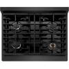 imageZLINE 30 in 42 cu ft Paramount Dual Fuel Range with 4 Burner Gas Cooktop and Electric Convection Oven in Black Satin Stainless Steel SDRBS30