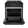 imageZLINE 30 in 42 cu ft Paramount Gas Range with 4 Burner Cooktop and Convection Gas Oven in Black Stainless Steel SGRB30