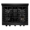 imageZLINE 30 in 42 cu ft Paramount Gas Range with 4 Burner Cooktop and Convection Gas Oven in Black Stainless Steel SGRB30