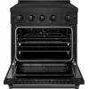 imageZLINE 30 in 42 cu ft Paramount Induction Range with 4 Element Cooktop and Electric Convection Oven in Black Stainless Steel SINRB30