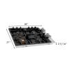 imageZLINE 30 in Gas Cooktop with 4 Brass Burners and Black Porcelain Top RCBR30PBT