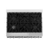 imageZLINE 36 in 46 cu ft Legacy Dual Fuel Range with 6 Burner Gas Cooktop and Electric Convection Oven in Stainless Steel with Griddle RAGR36
