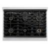 imageZLINE 36 in Autograph Edition Paramount Gas Rangetop with 6 Burners and Porcelain Cooktop in Stainless Steel with Champagne Bronze Accents SRTZ36CB