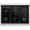 imageZLINE 36 in Paramount Gas Rangetop with 6 Brass Burners and Porcelain Cooktop in Stainless Steel SRTBR36