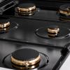 imageZLINE 36 in Paramount Gas Rangetop with 6 Brass Burners and Porcelain Cooktop in Stainless Steel SRTBR36