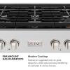 imageZLINE 36 in Paramount Gas Rangetop with 6 Burners and Porcelain Cooktop in Stainless Steel SRT36
