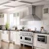 imageZLINE 48 in 60 cu ft Legacy Dual Fuel Range with Gas Cooktop and 2 Electric Ovens in Satin Stainless Steel with 6 Brass Burners RASSNBR48