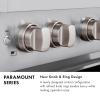 imageZLINE 48 in 67 cu ft Paramount Double Oven Gas Range with 8 Burner Cooktop in Stainless Steel SGR48