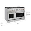 imageZLINE 48 in 67 cu ft Paramount Double Oven Gas Range with 8 Burner Cooktop in Stainless Steel SGR48
