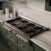 imageZLINE 48 in Paramount Gas Rangetop with 8 Burners and Porcelain Cooktop in Stainless Steel SRT48