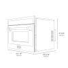 imageZLINE Autograph Edition 24 16 cu ft Builtin Convection Microwave Oven in Stainless Steel and Champagne Bronze Accents