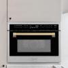 imageZLINE Autograph Edition 24 16 cu ft Builtin Convection Microwave Oven in Stainless Steel and Champagne Bronze Accents
