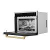 imageZLINE Autograph Edition 24 16 cu ft Builtin Convection Microwave Oven in Stainless Steel and Champagne Bronze Accents