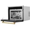 imageZLINE Autograph Edition 24 16 cu ft Builtin Convection Microwave Oven in Stainless Steel and Gold Accents