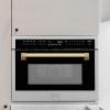 imageZLINE Autograph Edition 24 16 cu ft Builtin Convection Microwave Oven in Stainless Steel and Gold Accents