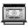 imageZLINE Autograph Edition 24 16 cu ft Builtin Convection Microwave Oven in Stainless Steel and Matte Black Accents