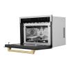 imageZLINE Autograph Edition 24 in 16 cu ft Builtin Convection Microwave Oven in Satin Stainless Steel with Champagne Bronze Accents MWOZ24SSCB