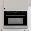 imageZLINE Autograph Edition 24 in 16 cu ft Builtin Convection Microwave Oven in Satin Stainless Steel with Matte Black Accents MWOZ24SSMB