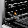 imageZLINE Autograph Edition 24 in 32 cu ft Paramount Induction Range with 3 Element Cooktop and Electric Convection Oven in Satin Stainless Steel with White Matte Door and Matte Black Accents