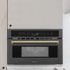 imageZLINE Autograph Edition 30 16 cu ft Builtin Convection Microwave Oven in Black Stainless Steel and Gold Accents