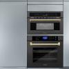 imageZLINE Autograph Edition 30 16 cu ft Builtin Convection Microwave Oven in Black Stainless Steel and Gold Accents