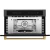 imageZLINE Autograph Edition 30 16 cu ft Builtin Convection Microwave Oven in Black Stainless Steel and Gold Accents