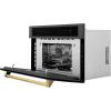 imageZLINE Autograph Edition 30 16 cu ft Builtin Convection Microwave Oven in Black Stainless Steel and Gold Accents