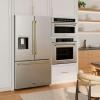 imageZLINE Autograph Edition 30 16 cu ft Builtin Convection Microwave Oven in Stainless Steel and Champagne Bronze Accents