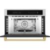 imageZLINE Autograph Edition 30 16 cu ft Builtin Convection Microwave Oven in Stainless Steel and Gold Accents