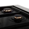 imageZLINE Autograph Edition 36 in 46 cu ft Legacy Dual Fuel Range with 6 Burner Gas Cooktop and Electric Convection Oven in Satin Stainless Steel and Champagne Bronze Accents RASZSN36CB
