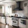 imageZLINE Autograph Edition 36 in 46 cu ft Legacy Dual Fuel Range with 6 Burner Gas Cooktop and Electric Convection Oven in Satin Stainless Steel and Matte Black Accents RASZSN36MB