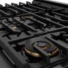 imageZLINE Autograph Edition 36 in 52 cu ft Paramount Gas Range with 6 Burner Cooktop and Convection Gas Oven in Black Stainless Steel and Champagne Bronze Accents SGRBZ36CB