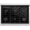 imageZLINE Autograph Edition 36 in 52 cu ft Paramount Gas Range with 6 Burner Cooktop and Convection Gas Oven in Stainless Steel and Matte Black Accents SGRZ36MB