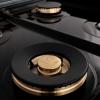 imageZLINE Autograph Edition 48 in 60 cu ft Legacy Dual Fuel Range with 7 Burner Gas Cooktop and 2 Electric Ovens in Stainless Steel with Black Matte Doors and Polished Gold Accents RAZBLM48G