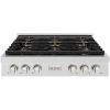 imageZLINE 36 in Paramount Gas Rangetop with 6 Burner DuoPro Cooktop in Satin Stainless Steel PSRTS36