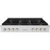 imageZLINE 48 in Paramount Gas Rangetop with 8 Burners and Porcelain Cooktop in Stainless Steel SRT48
