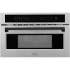 imageZLINE Autograph Edition 30 in 16 cu ft Builtin Convection Microwave Oven in Satin Stainless Steel and Matte Black Accents MWOZ30SSMB
