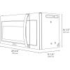 imageZLINE 30 15 cu ft Over the Range Microwave in Black Stainless Steel with Traditional Handle and Set of 2 Charcoal Filters MWOOTRCFH30BS