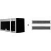 imageZLINE 30 15 cu ft Over the Range Microwave in Stainless Steel with Traditional Handle and Set of 2 Charcoal Filters MWOOTRCFH30