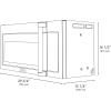 imageZLINE 30 in 15 cu ft OverTheRange Microwave in Satin Stainless Steel with Traditional Handle and Set of 2 Charcoal Filters MWOOTRCFH30SS