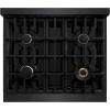 imageZLINE 30 in 42 cu ft Classic Gas Range with Convection Gas Oven in Black Stainless Steel with 4 Brass Burners CGRBBR30