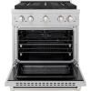 imageZLINE 30 in 42 cu ft Paramount Dual Fuel Range with 4 Burner DuoPro Cooktop and Electric Convection Oven in Satin Stainless Steel PSDRS30