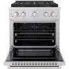 imageZLINE 30 in 42 cu ft Paramount Dual Fuel Range with 4 Burner DuoPro Cooktop and Electric Convection Oven in Stainless Steel PSDR30