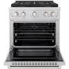 imageZLINE 30 in 42 cu ft Paramount Gas Range with 4 Burner DuoPro Cooktop and Convection Gas Oven in Stainless Steel PSGR30