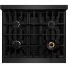 imageZLINE 30 in 42 cu ft Select Dual Fuel Range with 4 Burner Gas Cooktop and Electric Convection Oven in Black Stainless Steel HDRB30
